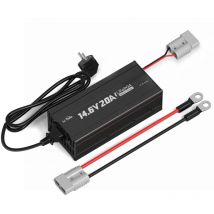 Litime - 14.6V 20A Chargeur de Batterie au lithium pour 12V LiFePO4 Batterie lithium fer phosphate