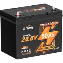 24V 50Ah LiFePO4 Batterie mit Bluetooth, Low-Temp Protection, tm Lithium Akku Ideal für Trolling Motoren, Yacht, Marine, Boot, rv, Fishing Finder
