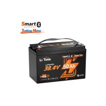 Batterie Lithium LiFePO4 36V 50Ah Bluetooth, 1920Wh, Max. 15000 Cycles, batterie marine pour Moteur Hors-bord Électrique/Moteur de Pêche à la Traîne,