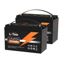 Batterie Lithium LiFePO4 12V 100Ah Akku 100A bms 1280Wh 4000-15000 Tiefzyklus-Standby-Stromversorgung, passend für Solarenergie und