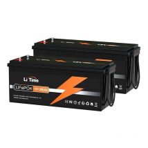 Batterie Lithium LiFePO4 12V 200Ah Batterie solaire et éolienne 2560Wh Stockage avec Panneau solaire Parfaite pour Camping-Car, Bateau, Moteur de