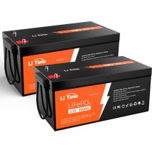 Batterie Lithium LiFePO4 12V 300Ah Rechargeable avec protection bms 200A, 3840Wh d'énergie, Max 15000 cycles profonds pour Camping-Car, Système