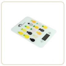 Little Balance - Slim Báscula electrónica de cocina, De plástico, 5 kg, bd Piña