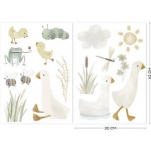 Little Dutch - Luxus Wandsticker Set Little Goose - 2x 42x30cm