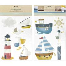 Little Dutch Luxus Wandsticker Set Sailors Bay - 2x 42x30cm