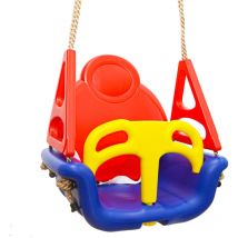 LittleTom 3-en-1 Columpio 49x48x34cm de bebé a niño 6-72 meses Azul-Rojo