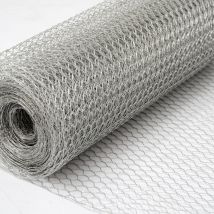 Niederberg Metall - Maschendraht Kaninchendraht Drahtgitter Sechseckgeflecht 25m Drahtrolle 75cm(H) Maschenweite 13x13mm 0.9mm verzinkt