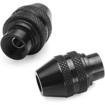 2 Set Universal Multi Quick Change Keyless Chuck for Dremel 4486 Rotary Tools 3000 4000 7700 8200