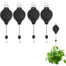 Crochets pour Plantes, cintres pour Plantes suspendues rétractables, Panier pour Plantes suspendues, poulie pour Plantes suspendues, paniers, Pots,