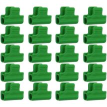 Versaillesfr - Ahlsen Greenhouse Fasteners, Pack of 20 Greenhouse Film Fasteners Clips, Laminated Plastic, Banner Protection Clips, 11mm Diameter Row