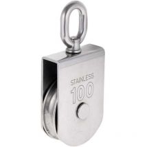 Heavy Duty Single Sheave Rope Pulley with Swivel Stainless Steel Pulley Block Max Load 35-1000 kg - M100