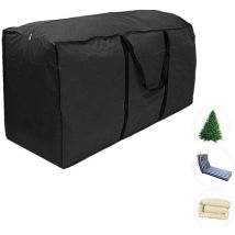 Litzee - Housses de coussin d'extérieur Sac de rangement meuble 210D Résistant à l'eau jardin Patio siège couette arbre de noël zippé housse de