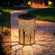 Lanterne Solaire Exterieur, Lanterne Solaire Jardin pour Atmosphère Décorative Solaire extérieur Lampe Étanche IP44 led Lanterne Solaire pour Partie,