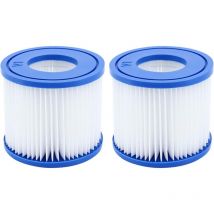 Lot de 2 Cartouche de Rechange pour Filtre Bestway Cartouche filtrante vi pour Lay-Z-Spa Miami, Vegas, Monaco