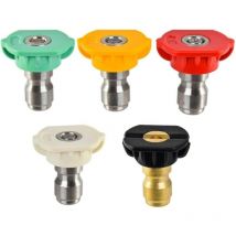 Litzee - shining house Pressure Washer Spray Nozzle Tips, 1/4 Degree Quick Connect, Multi-Degree Pressure Washer Parts