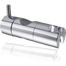 Soekavia - Shower Head Holder, Suction Cup Handheld Shower Hook, Shower Head Wall Mount, Universal Replaceable Shower Slide Rail (25mm, Silver)