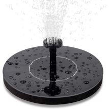 Litzee - Solar Springbrunnen, Solar Teichpumpe mit 1.5W Monokristalline Solar Brunnen Wasserpumpe 7V Outdoor Solar Pumpe Springbrunnen für
