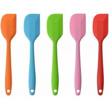 Spatules en SiliCône, Ustensiles en SiliCône, Résistant à la Chaleur de Anti-adhé Non Toxiques sans bpa, Outil de Cuisson Patisserie, Set de 5-Fei Yu