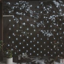 Décoration De Noël - Filet Lumineux Blanc Froid De Noël 3x3 M 306 Led Int/ext -wyw41281