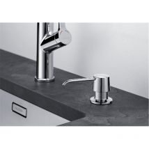 Livea - Distributeur de savon liquide en acier inoxydable, 250 ml, chromé (dmzcr)