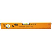 Livella a due bolle magnetica 60 cm – Corpo in alluminio giallo – Precisione 0,5 mm per 1 metro – VOLA