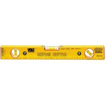 Livella a tre bolle 80 cm – Alluminio verniciato giallo – Strumento per misurazioni precise