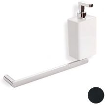 Living asta porta salviete con dispenser ceramica dx nero opaco codice prod: 000LV69D23 - Stilhaus