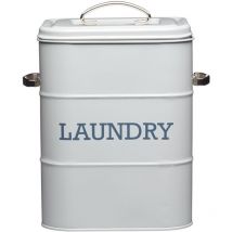 Living Nostalgia Kitchencraft Saponetta de Lavatrice 34 x 21,5 x 25 cm Grigio