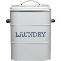 Living Nostalgia Kitchencraft Poudrier à savon de Machine à laver 34 x 21,5 x 25 cm Gris