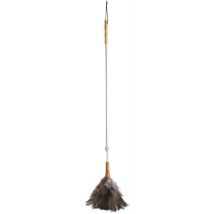 Kitchen Craft - KitchenCraft Living Nostalgia Plumero de auténtica pluma de avestruz con mango telescópico, 102 x 18 x 18 cm extensible hasta 152cm ,