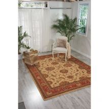 Nourison - Living Treasures LI04 Ivory Red 297cm x 419cm Rectangle - Ivory and Red
