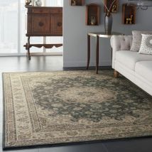Nourison - Living Treasures LI15 Grey Ivory 229cm x 290cm Rectangle - Grey and Ivory and Multicoloured