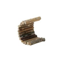 Tronquites flexibles en bois et écorce naturelle – 29,4 x 48 cm – Jouet pour rongeur – Living World