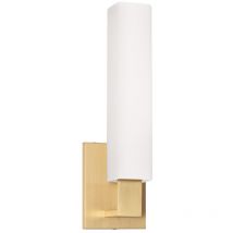 Livingston Soporte para Baño 1 Luz Latón, Vidrio