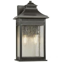 Quoizel - Elstead Livingston - 2 Light Medium Wall Lantern - Imperial Bronze Finish, E14