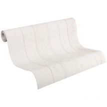 A.s. Création Carta da parati in tessuto non tessuto - Carta parati effetto legno in bianco e grigio - Carta da parati per diverse stanze - Carta da