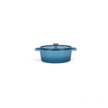 Cocotte faitout marmite Livoo Cocotte ovale en fonte emaillee MEP129B