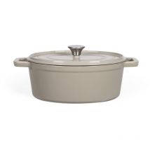 Cocotte ovale en fonte 29cm beige Livoo MEP129G