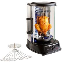 Grill Portable 1500w Pour Viande – 2 Brûleurs – Noir – Dom323 – Domoclip