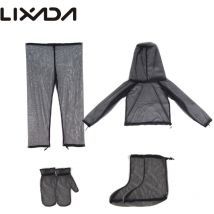 Lixada Lixada Leichter Sommer-Insektenschutz, Mückenanzug, Jacke, Handschuhe, Hosen, Socken für Männer und Frauen, mit ultrafeinem Netz, zum Wandern,