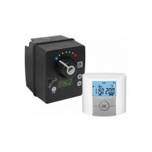 LK 130 SmartComfort RTW Stellmotorregler mit Raum(RTW Funkraumfühler)-, Vorlauf- u. Aussenf. 181247