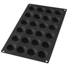 Lékué 24 cavità Gourmet mini semi Sphere Mold, nero