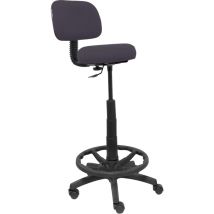 Tabouret de bar ergonomique – Réglable en hauteur – Dossier en polypropylène – Assise en mousse – Bali gris foncé