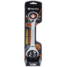 Tactix - Llave Carraca Multiusos 16 en 1, Acero Inoxidable, Uso Doméstico, Profesional, Apretar y Aflojar Tornillos/Tuercas, 16 Funciones de Trabajo,