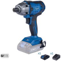 Llave de impacto 20v bateria 2.0Ah y cargador ixes Scheppach c-id180-x