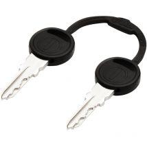 Zadi - Llave de repuesto cilindro Compatibilidad - Código 0, Producto - Juego de 2 llaves de alta seguridad