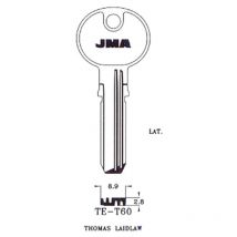 J.m.a - jma llavin te-t60 laton seguridad b/10 , Llavín te T60 de seguridad jma Llavín de seguridad fabricado en latón Ideal para duplicados precisos