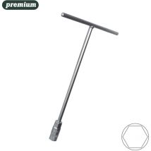 Clé en t 31cm - 9mm cr v. satinée lt09