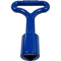 Llave triangular azul de bombero 11 mm Klose Besser
