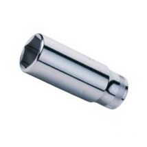 Llave vaso cuadradillo 1/2 boca hexagonal serie larga metrica m-10